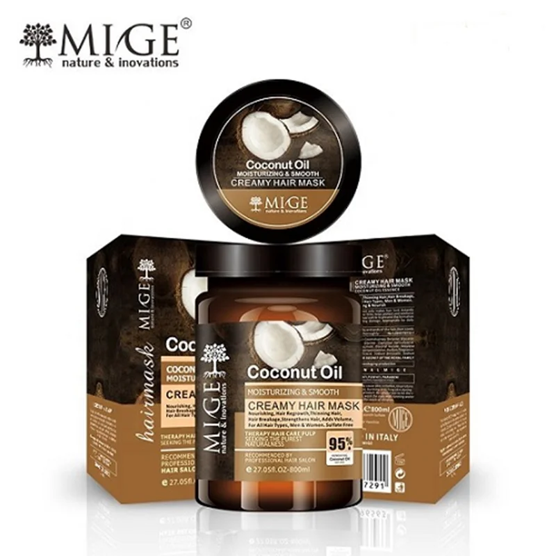 ماسک مو فری سولفات و نرم کننده نارگیل میگ Coconut Mige