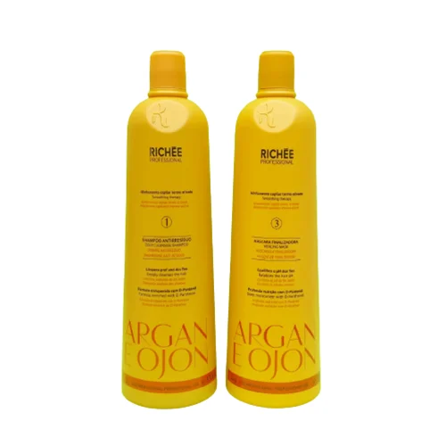 شامپو قبل کراتین و ماسک تثبیت بعد کراتین برند ریچ آرگان ساخت برزیل